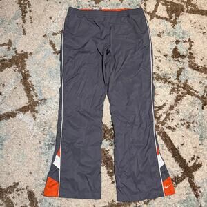 Vintage Nike Track Pants Size Medium Gray/Orange Y2K